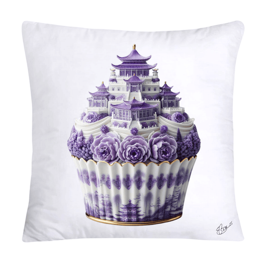 Purple Willow Sweet Cupcake Throw Pillow Covers-4336