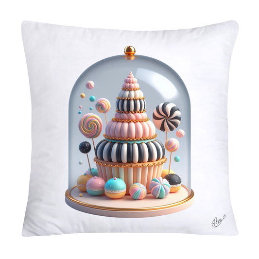 18x18 Pastel Cupcakes Donuts and Candy Pillow Covers-136