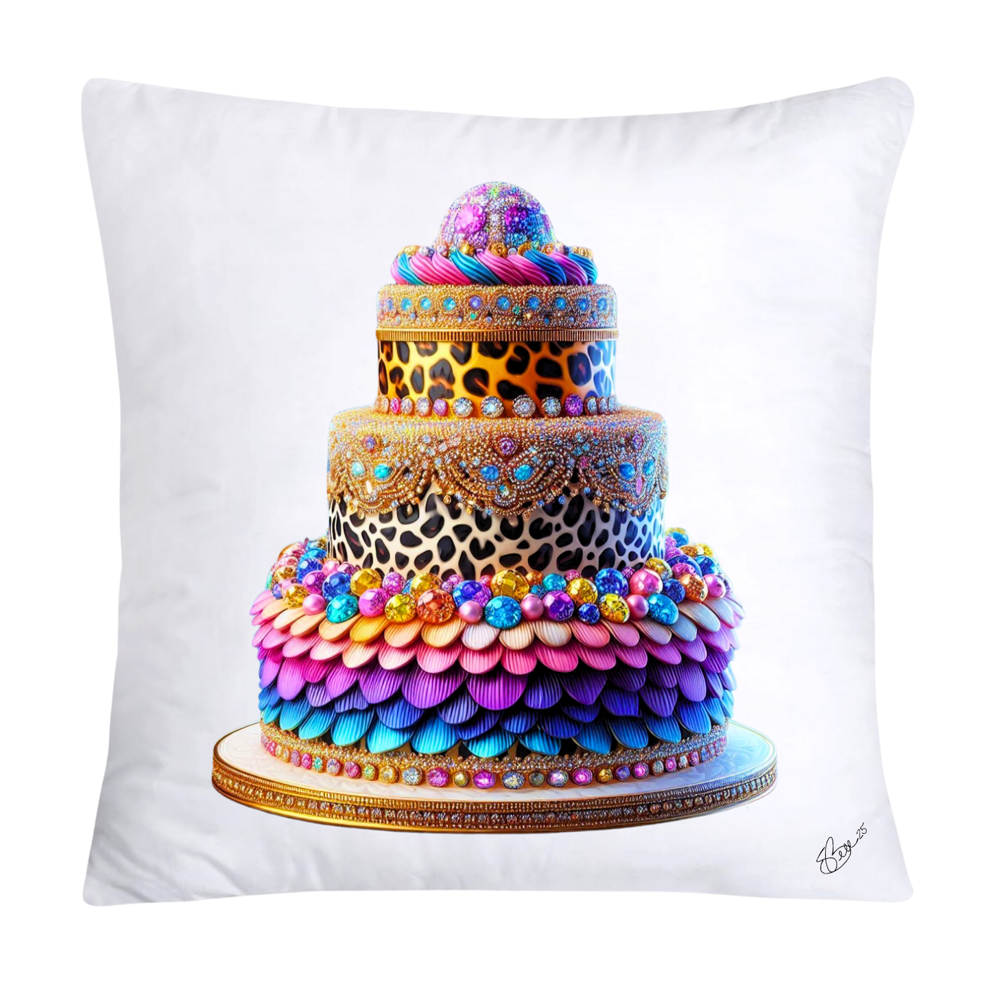 18X18 Wild Animal Print Cake Stunning Pillow Covers-1373