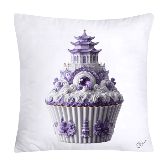 Purple Willow Sweet Cupcake Throw Pillow Covers-4342
