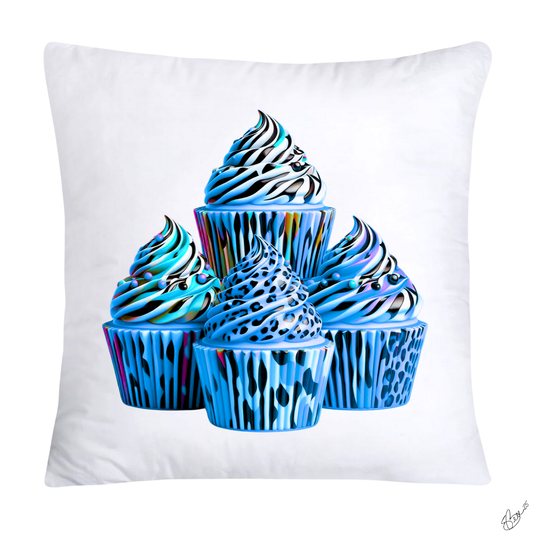 Wild Animal Print Cupcake Throw Pillow Covers 18x18-364