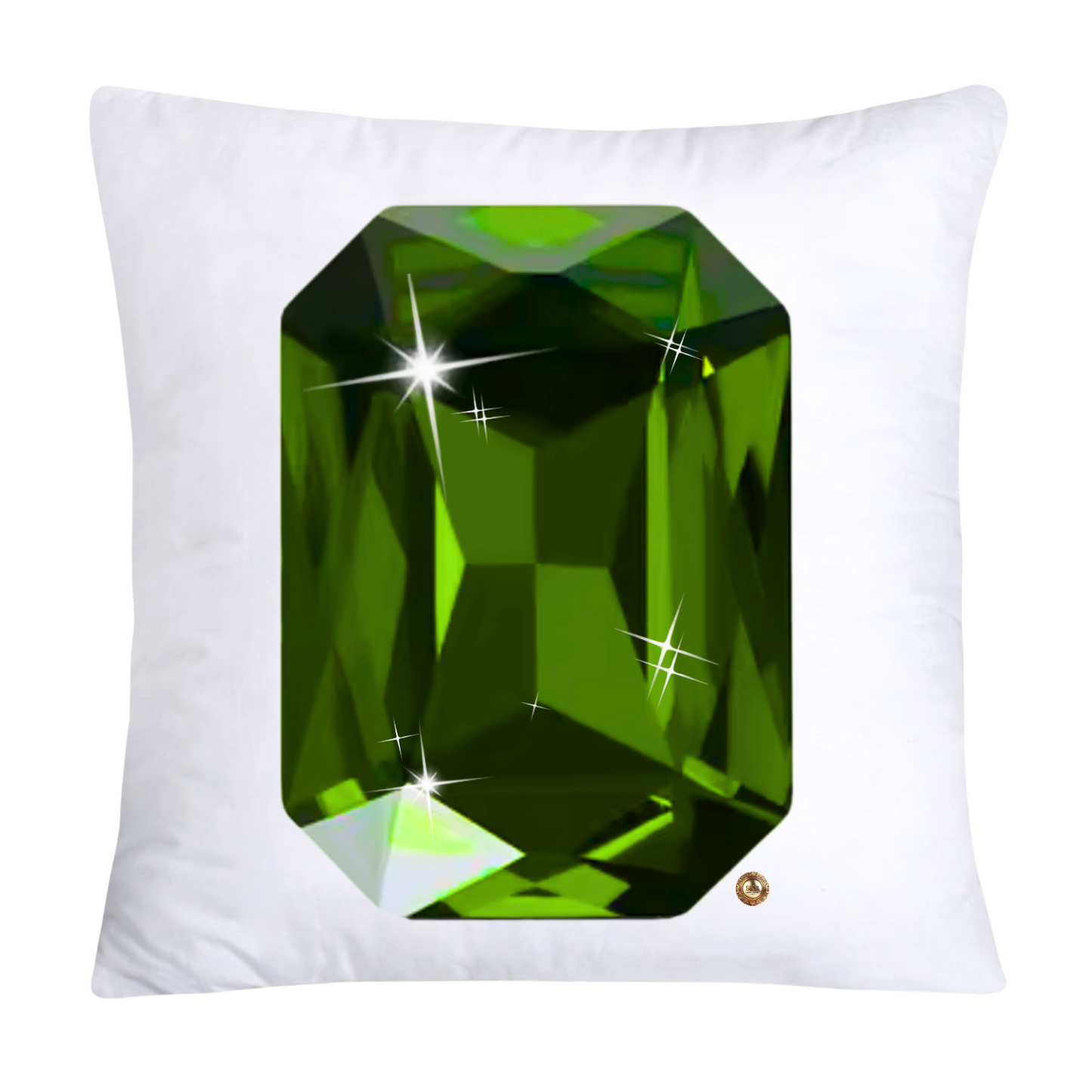 Sparkling Diamonds and Gemstone Pillow Covers 18x18-2682