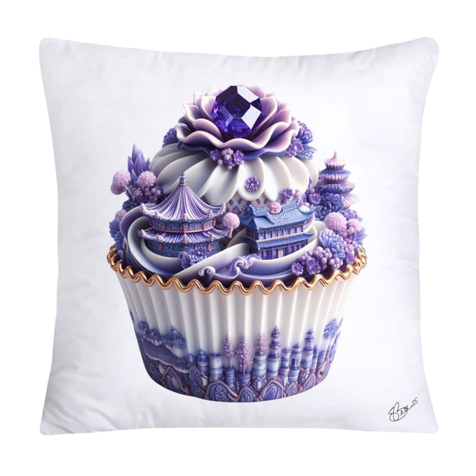18x18 Purple Willow Chinoiserie Cupcake Throw Pillow Covers-5461