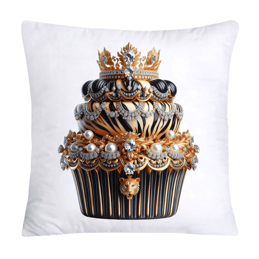 Royal and Wild Animal Print Cupcake Pillow Covers 18x18-371
