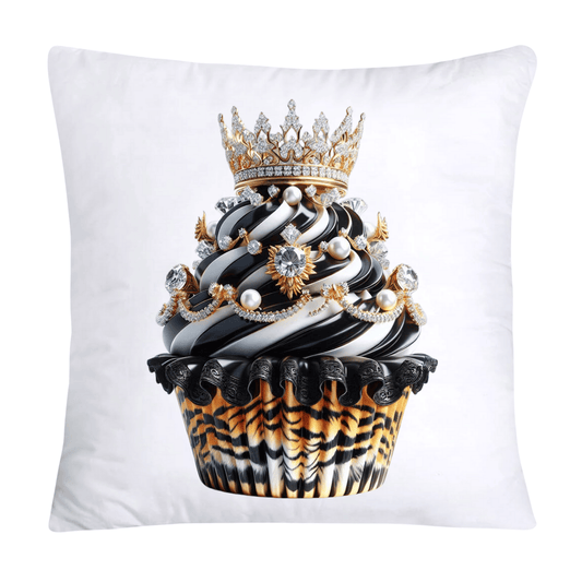 Royal and Wild Animal Print Cupcake Pillow Covers 18x18-393