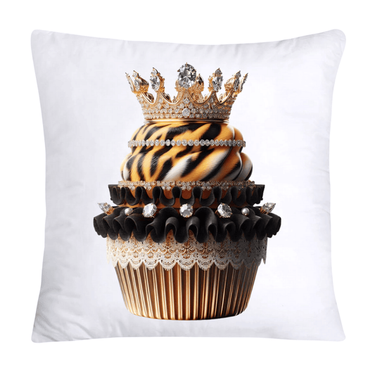 Royal and Wild Animal Print Cupcake Pillow Covers 18x18-357