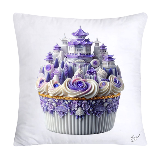 Purple Willow Sweet Cupcake Throw Pillow Covers-4320