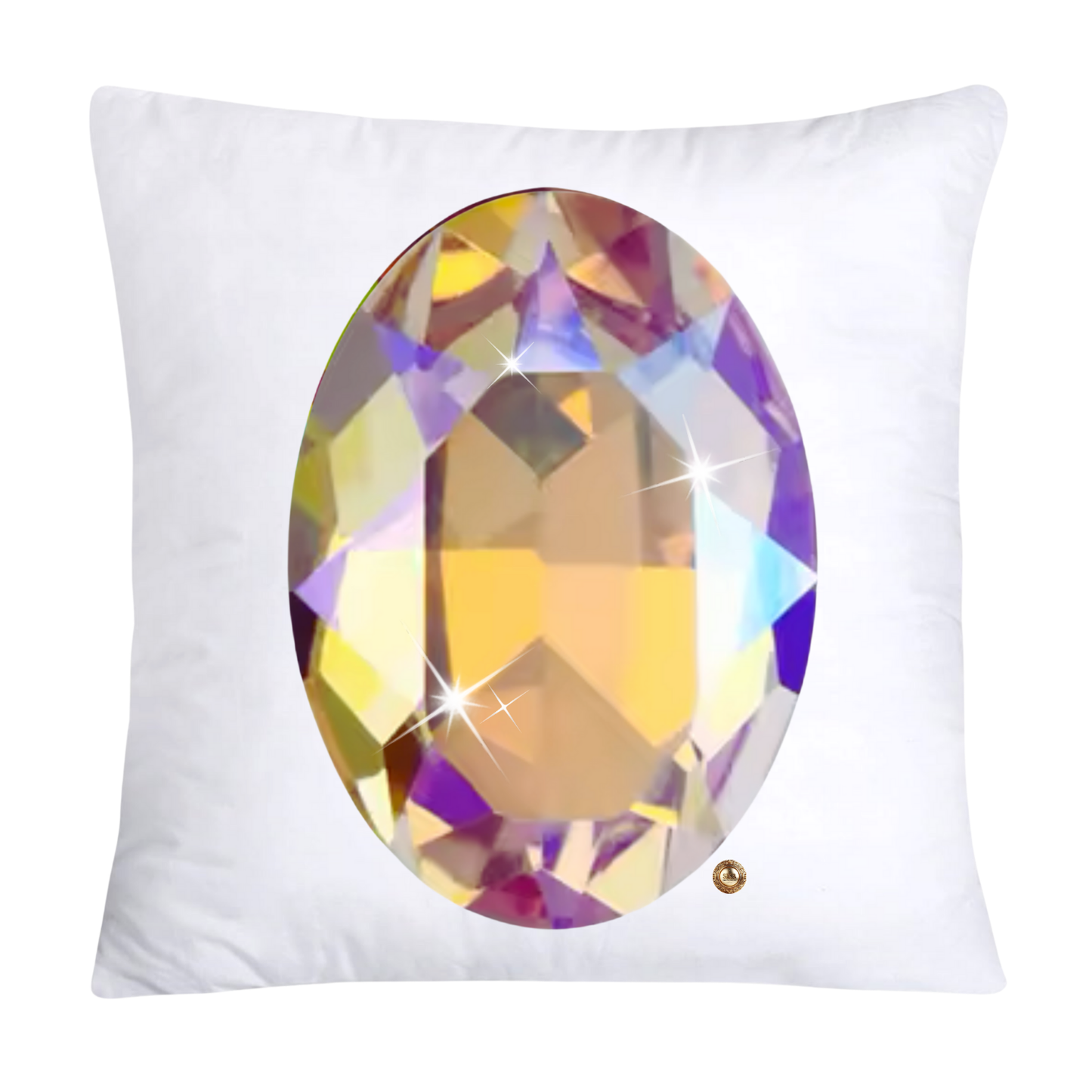 Sparkling Diamonds and Gemstone Pillow Covers 18x18-2726