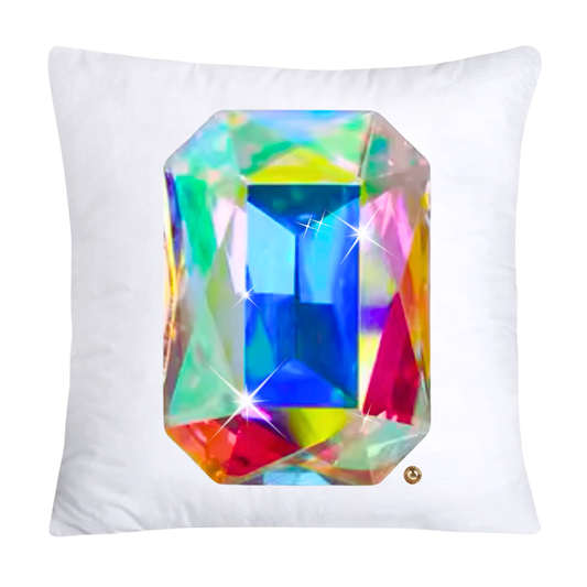 Sparkling Diamonds and Gemstone Pillow Covers 18x18-2679