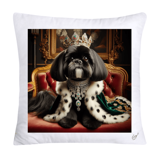 Royal Pet Portrait Pillow Covers 18X18-Shih Tzu at Versailles-2849
