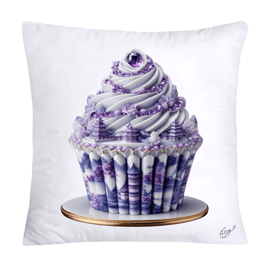 Purple Willow Sweet Cupcake Throw Pillow Covers-4359
