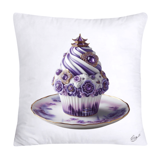 Purple Willow Sweet Cupcake Throw Pillow Covers-4353