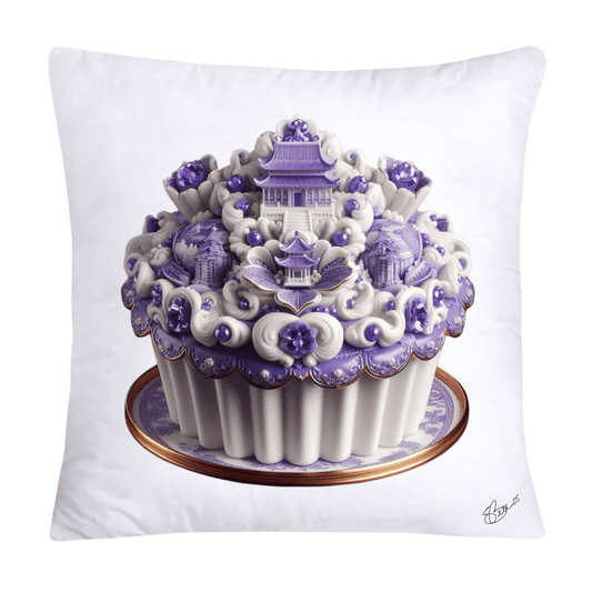 Purple Willow Sweet Cupcake Throw Pillow Covers-4358