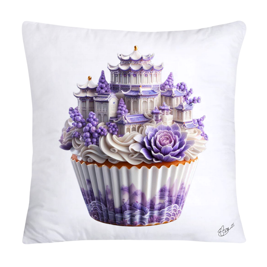 18x18 Purple Willow Chinoiserie Cupcake Throw Pillow Covers-5459