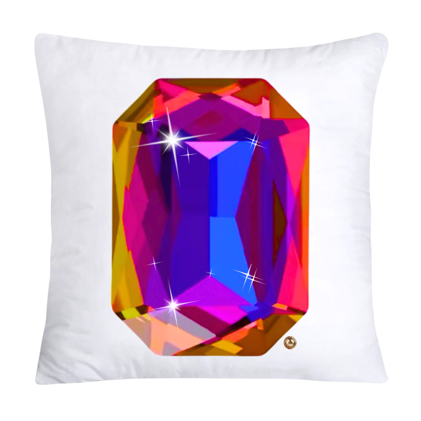 Sparkling Diamonds and Gemstone Pillow Covers 18x18-2674