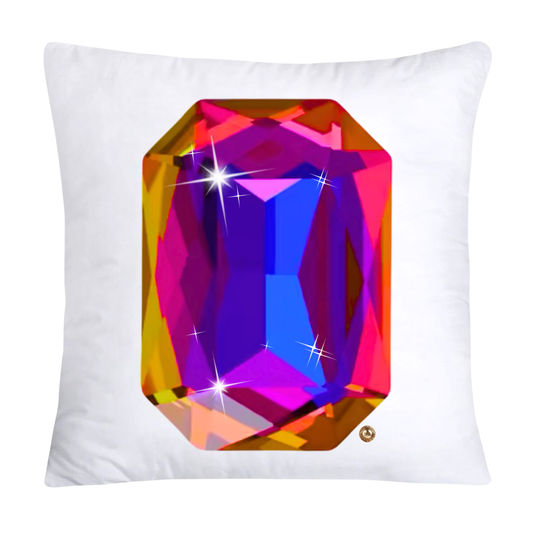Sparkling Diamonds and Gemstone Pillow Covers 18x18-2674
