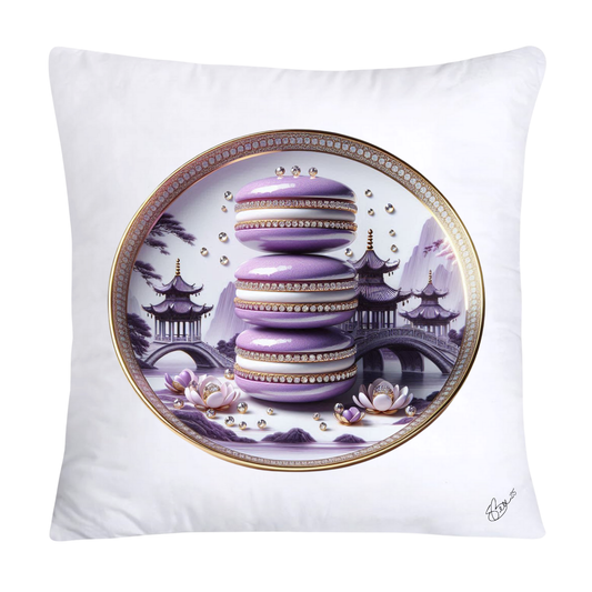 Purple Willow Sweetest Macaroon Throw Pillow Covers-267