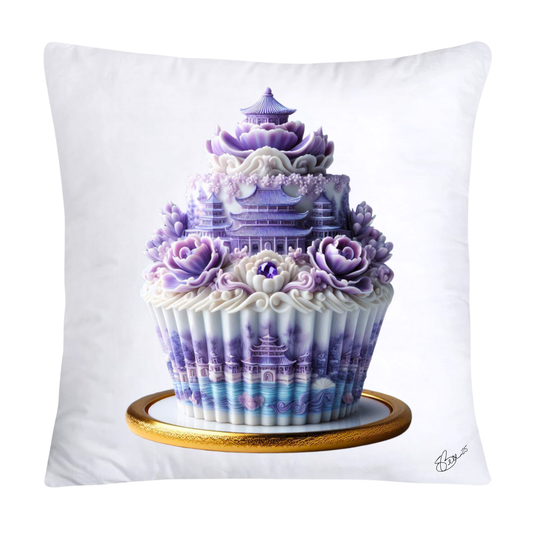 Purple Willow Sweet Cupcake Throw Pillow Covers-4354