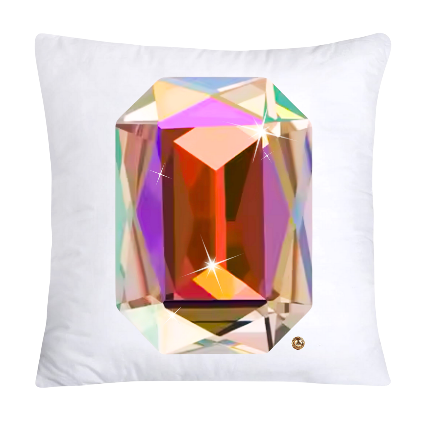 Sparkling Diamonds and Gemstone Pillow Covers 18x18-2681