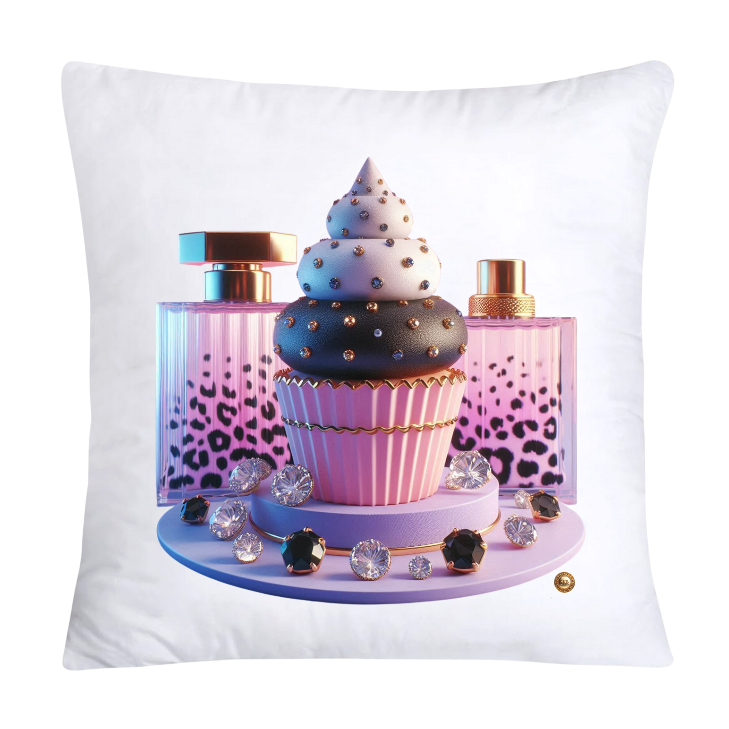 Wild Animal Print Cupcake Throw Pillow Covers 18X18-3707