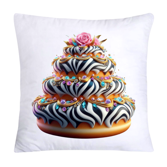 Wild Animal Print Donut Throw Pillow Covers 18x18-825