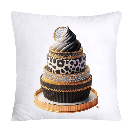 Wild Animal Print Cupcake Throw Pillow Covers 18X18-3736