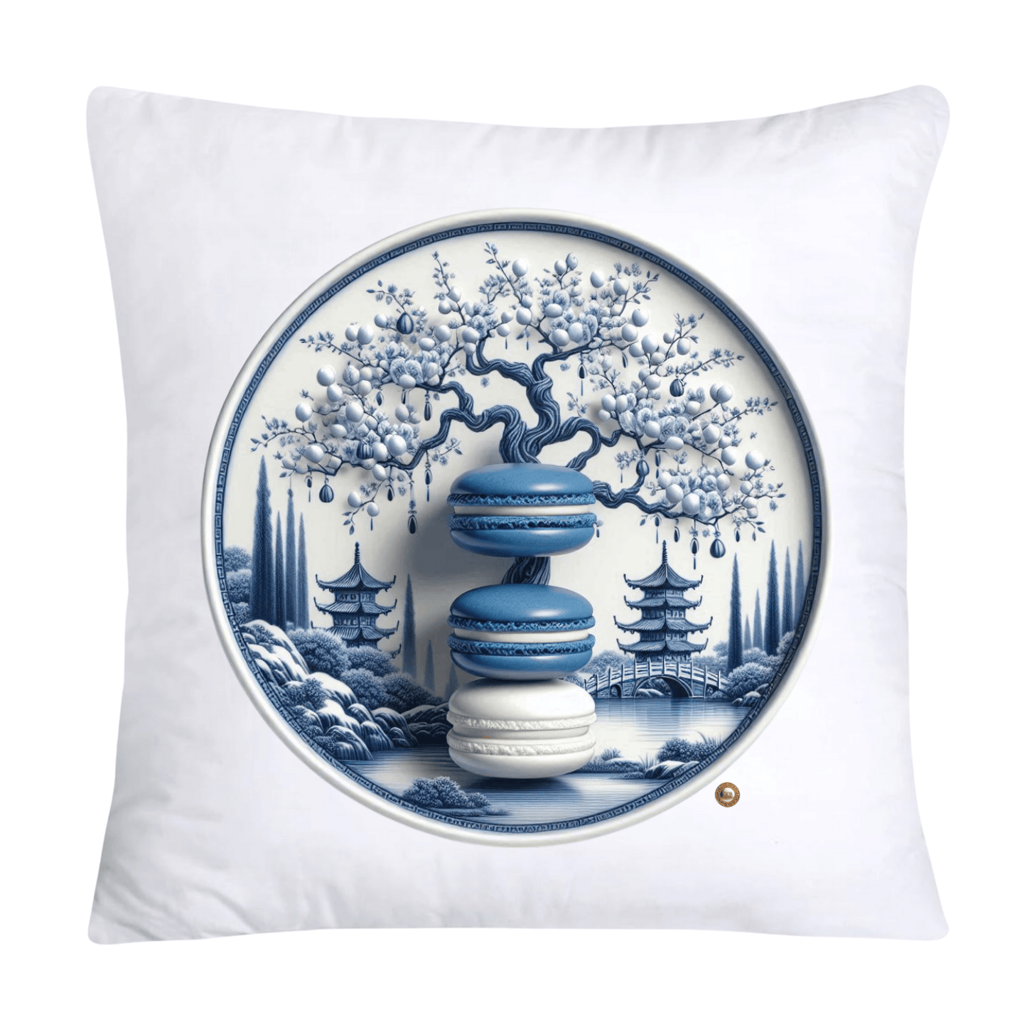 Blue Willow 18x18 Adorable Macaroon Pillow Covers-275