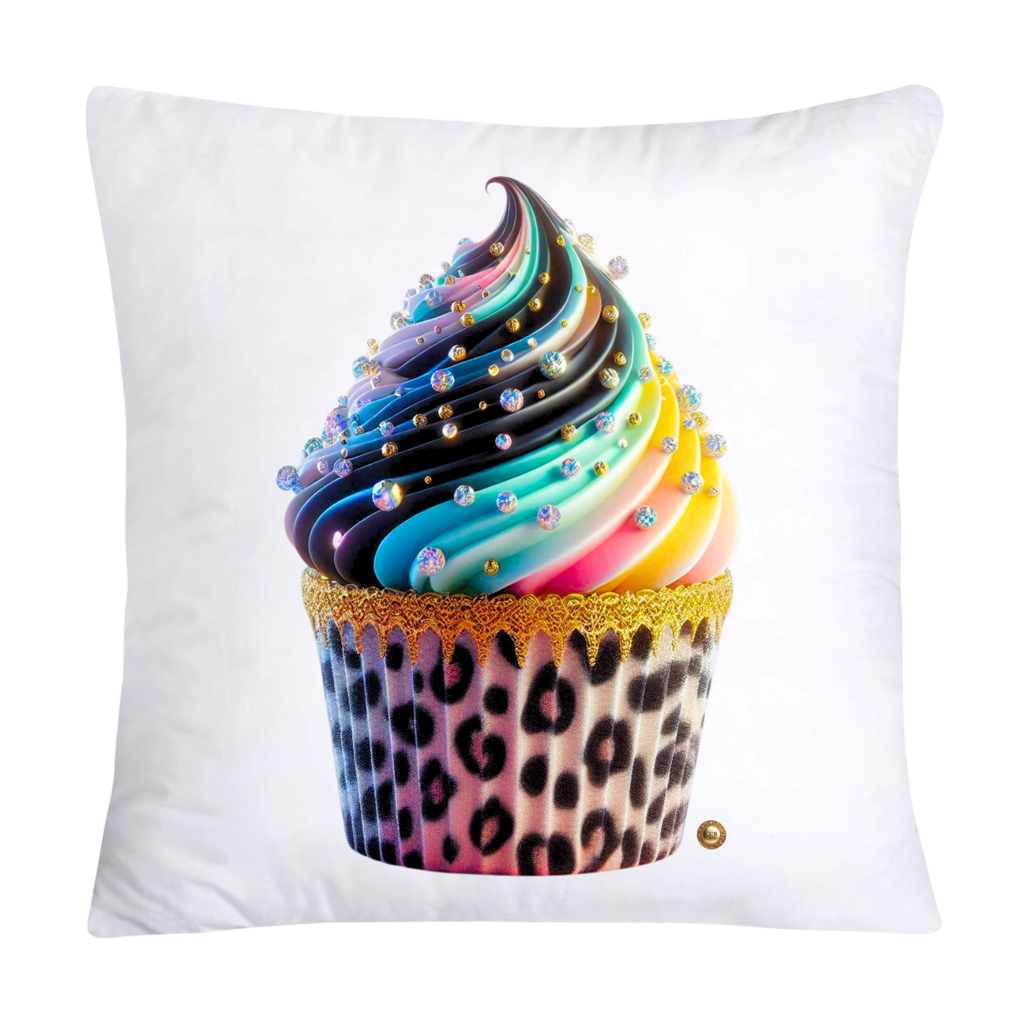 Wild Animal Print Cupcake Throw Pillow Covers 18X18-3708