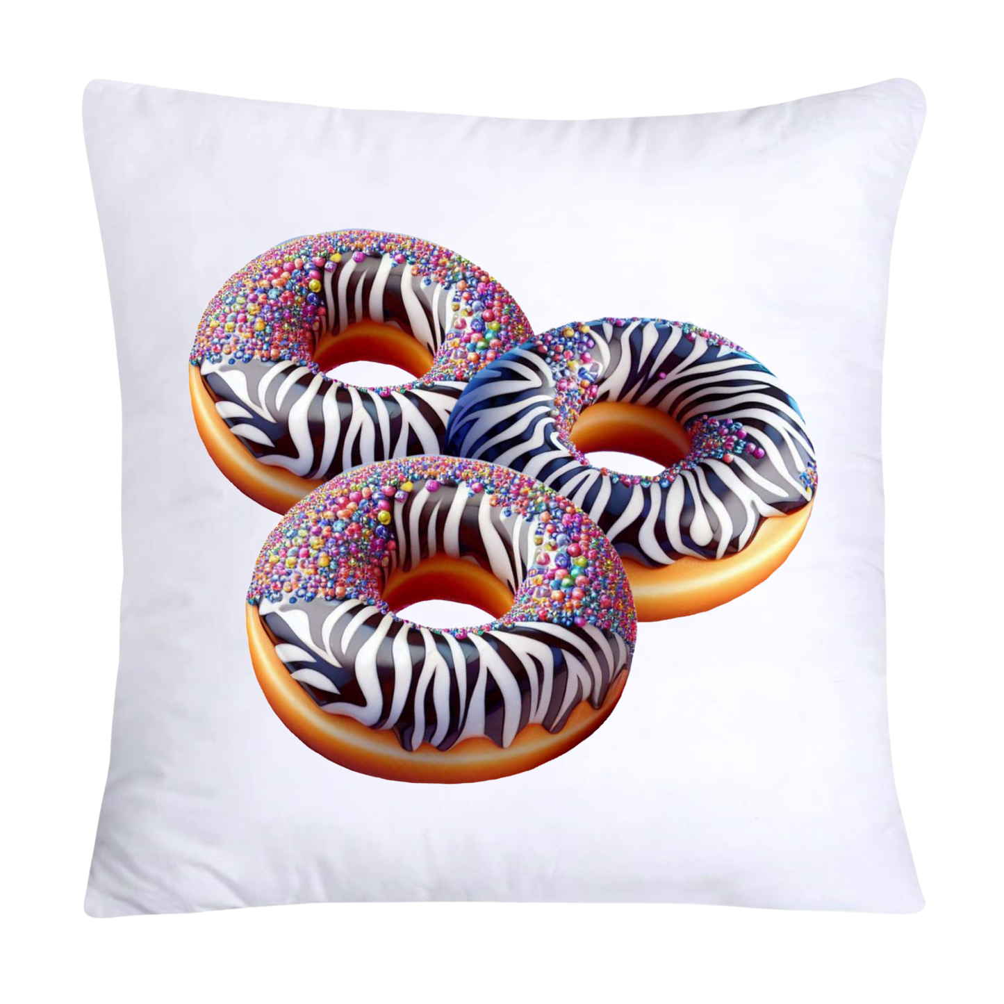 Wild Animal Print Donut Throw Pillow Covers 18x18-1819