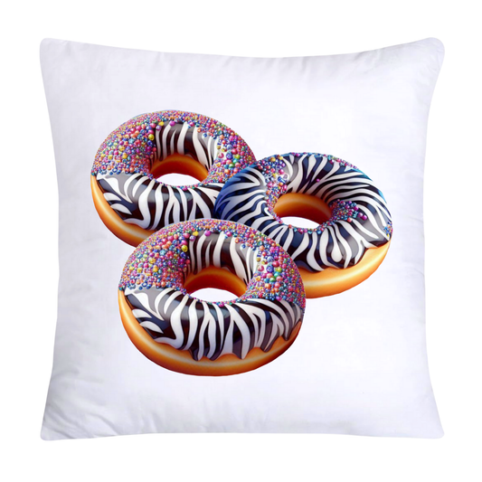 Wild Animal Print Donut Throw Pillow Covers 18x18-1819