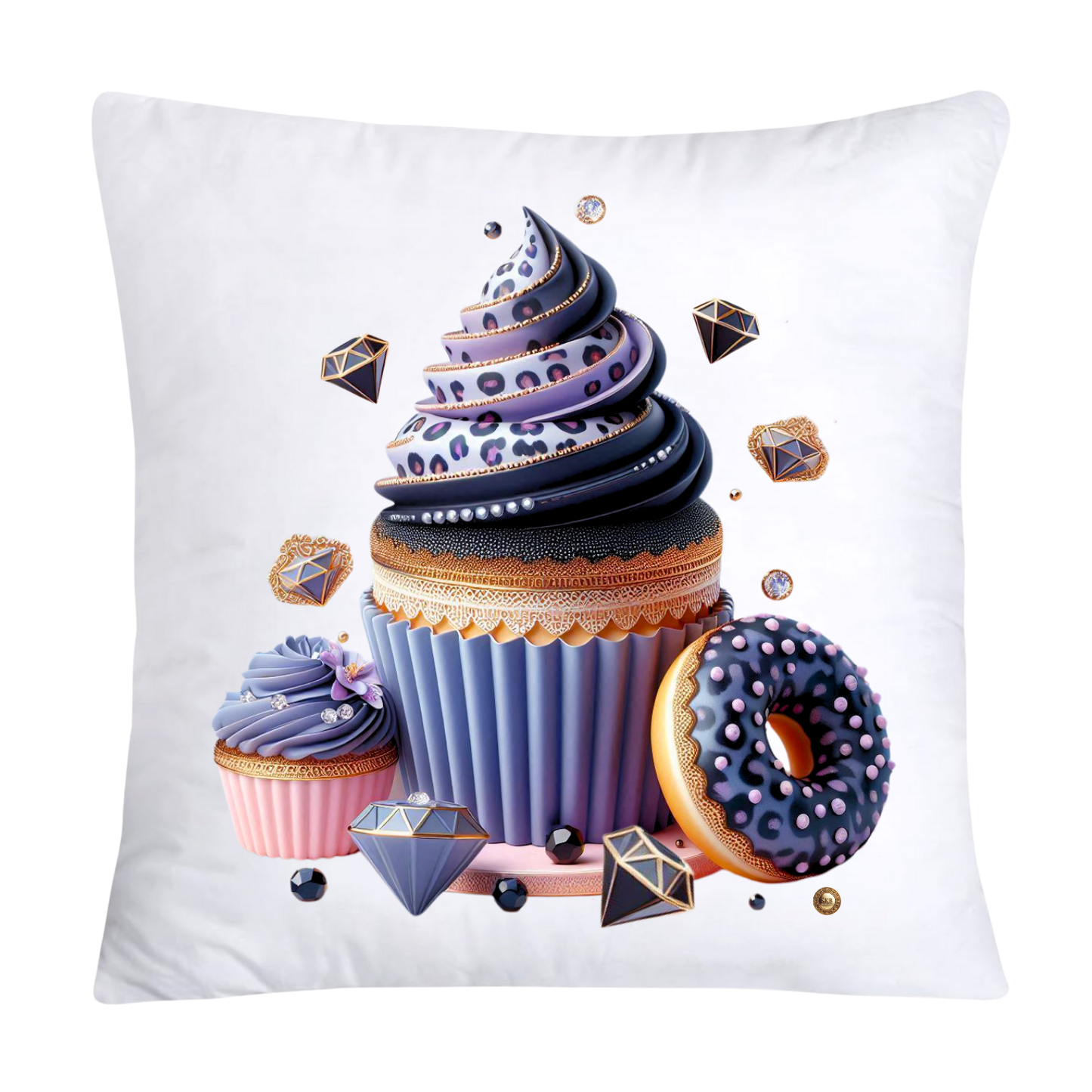Wild Animal Print Cupcake Throw Pillow Covers 18X18-3715
