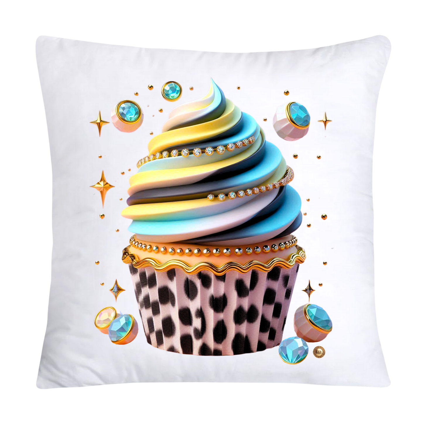 Wild Animal Print Cupcake Throw Pillow Covers 18X18-3701