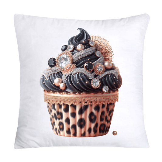 Wild Animal Print Cupcake Throw Pillow Covers 18X18-3724
