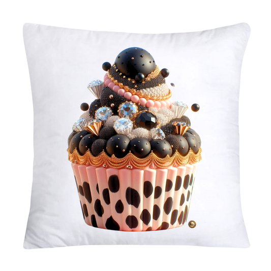 Wild Animal Print Cupcake Throw Pillow Covers 18X18-3742
