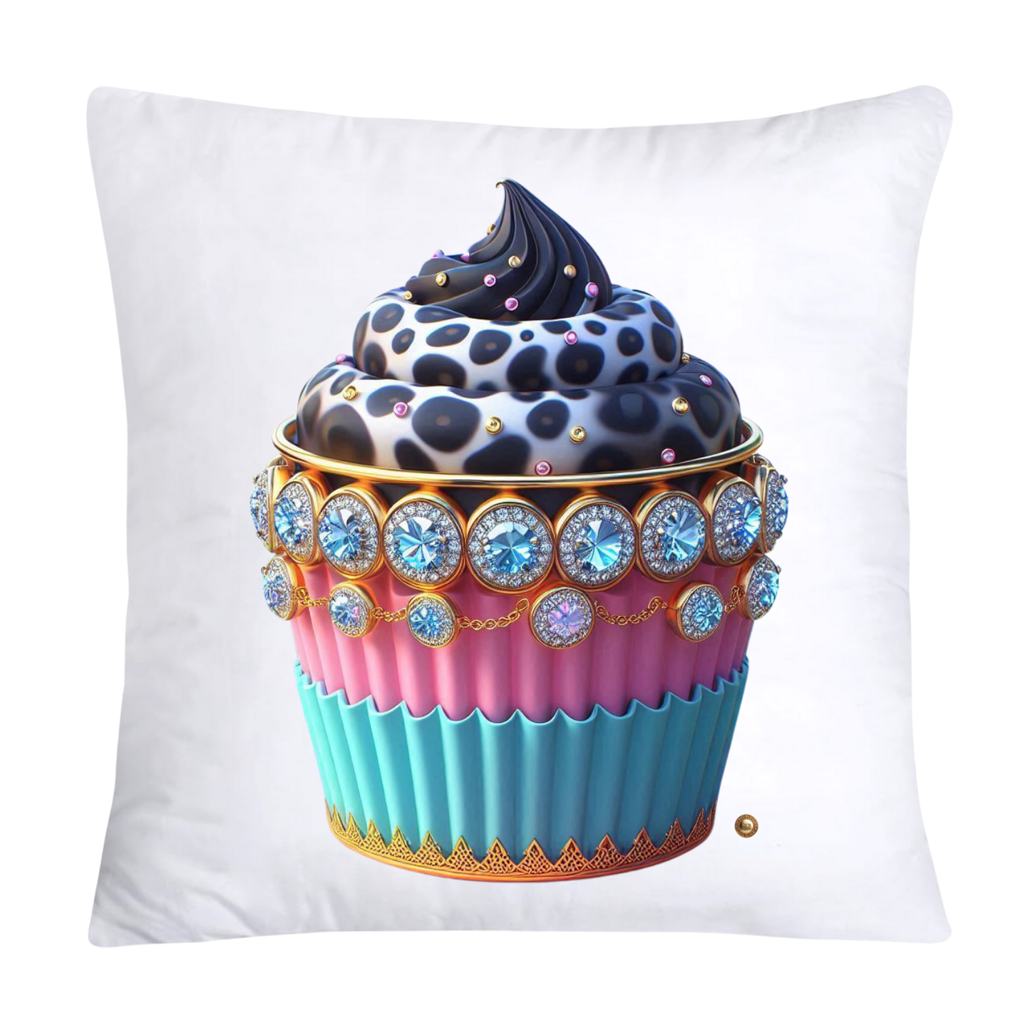 Wild Animal Print Cupcake Throw Pillow Covers 18X18-3757
