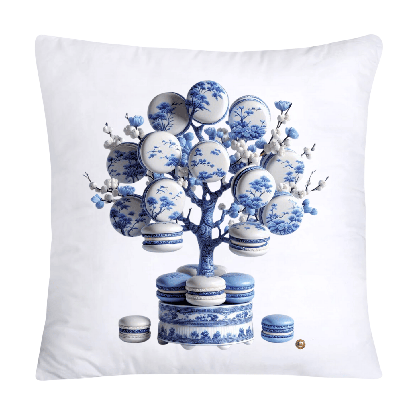 Blue Willow 18x18 Adorable Macaroon Pillow Covers-279