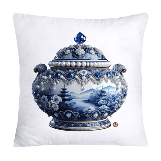 Blue and White Willow Ginger Jar 18x18 Pillow Covers-5257