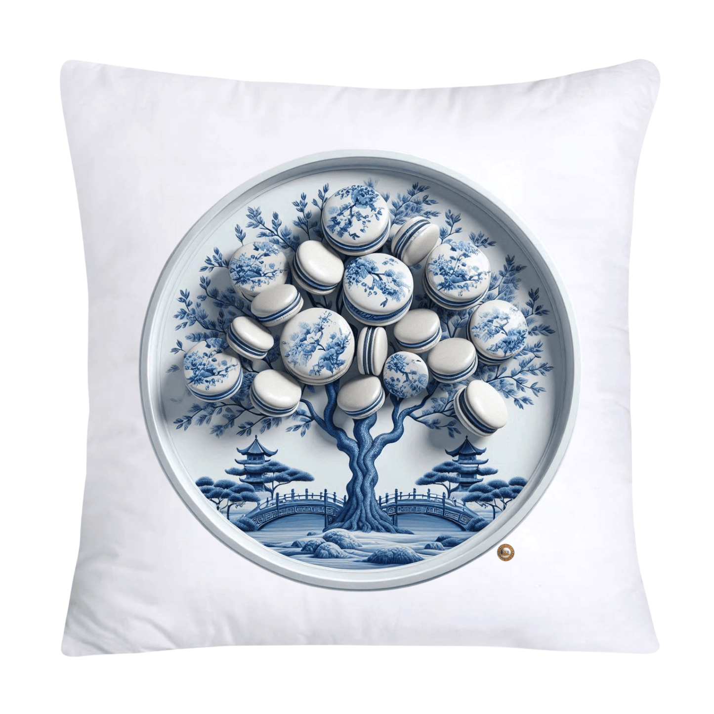 Blue Willow 18x18 Adorable Macaroon Pillow Covers-274