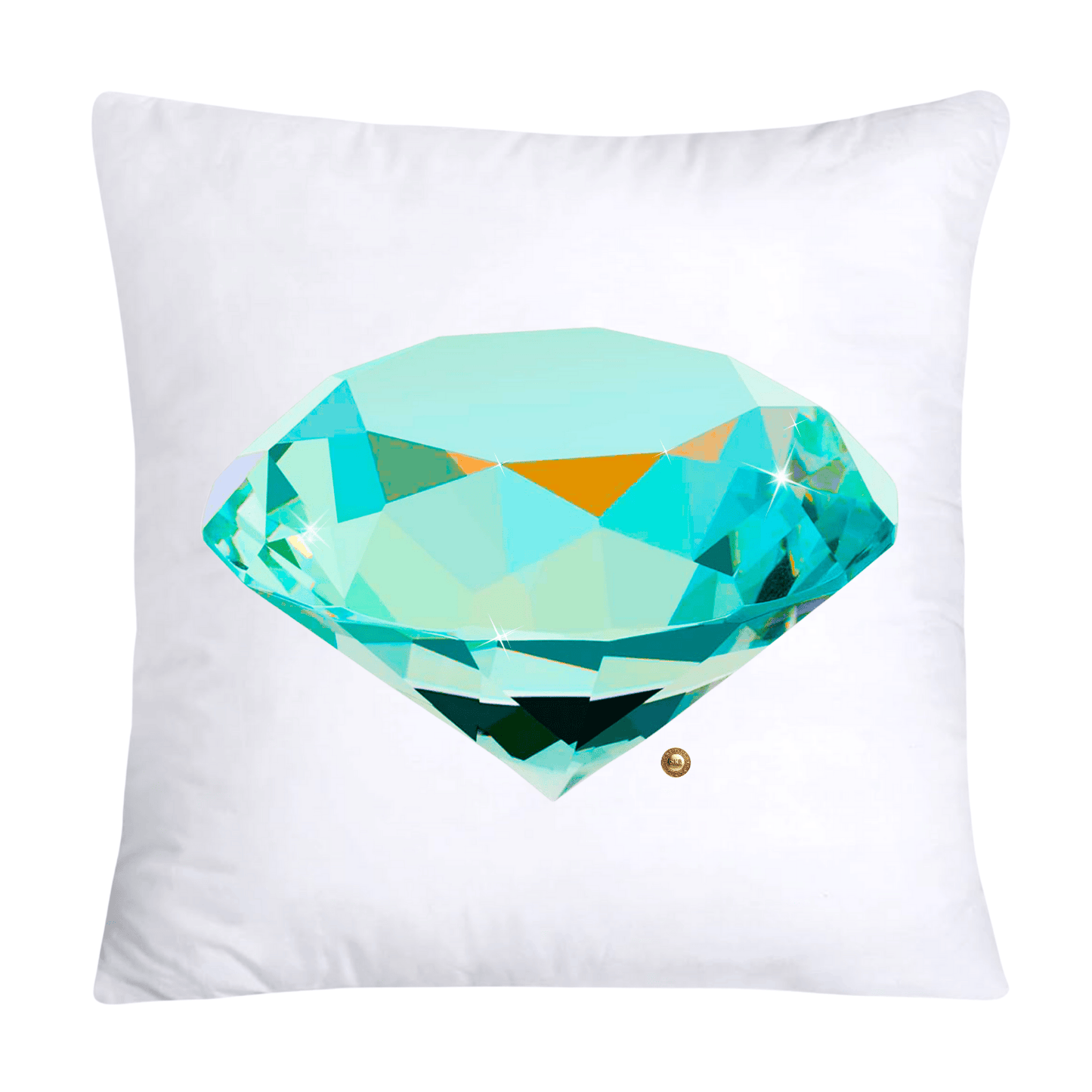 Sparkling Diamonds and Gemstone Pillow Covers 18x18-2662