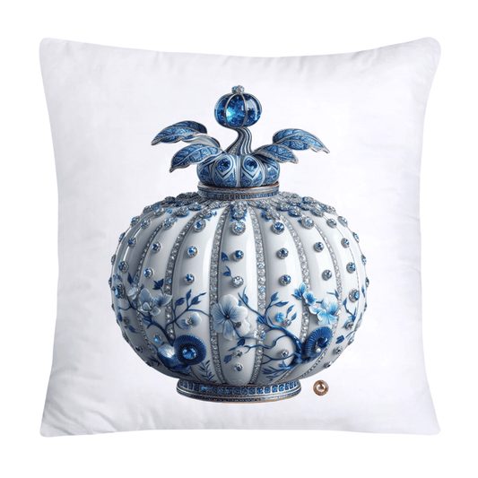 Blue Willow Sparkling Pumpkin 18x18 Pillow Covers-5326