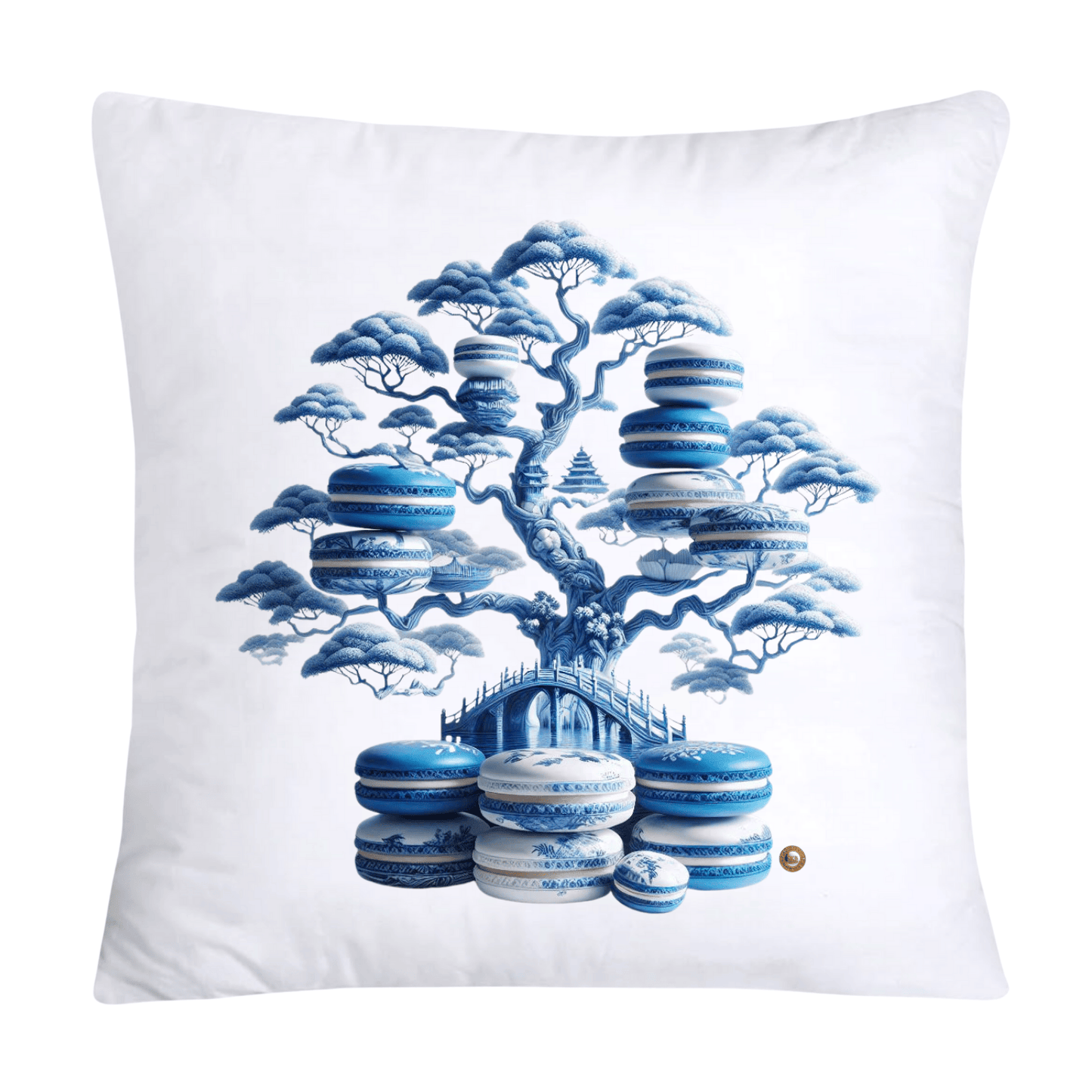 Blue Willow 18x18 Adorable Macaroon Pillow Covers-278
