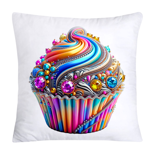 Wild Animal Print Cupcake Throw Pillow Covers 18X18-418