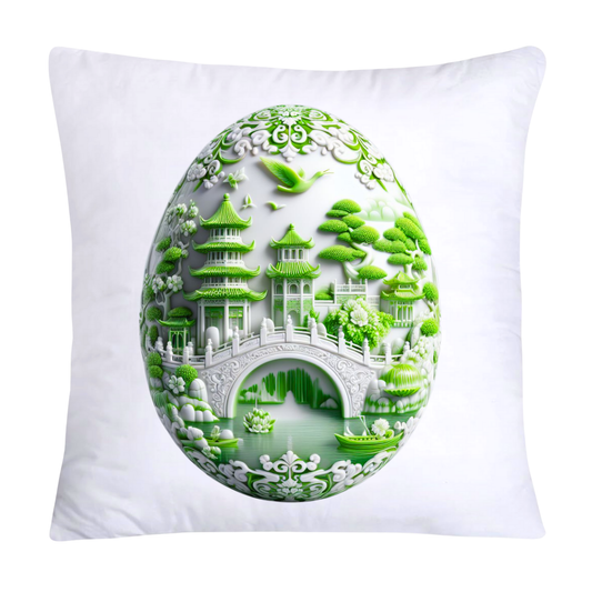Green Willow Classic Egg 18x18 Pillow Covers-997