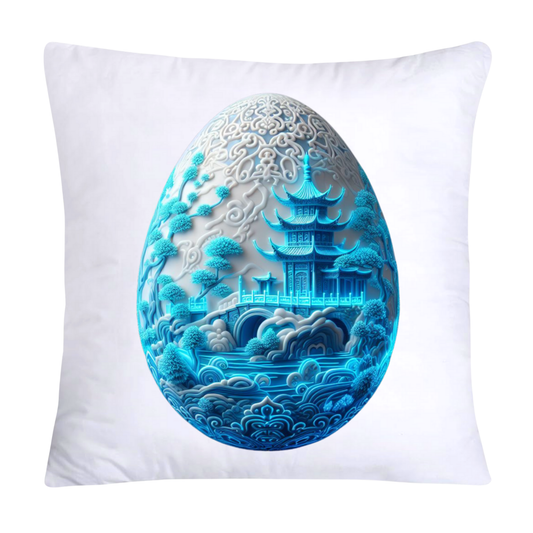 Blue Willow 18x18 Chinoiserie Egg Pillow Covers-980