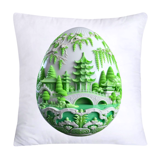 Green Willow Classic Egg 18x18 Pillow Covers-981