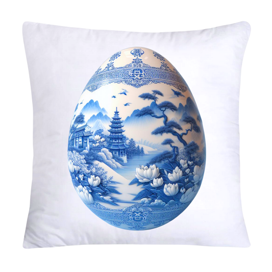 Blue Willow 18x18 Chinoiserie Egg Pillow Covers-2510