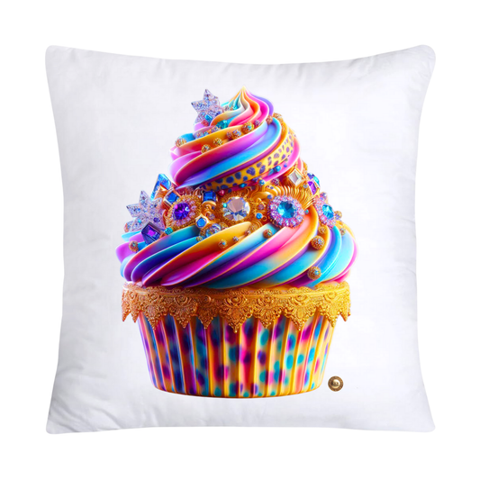 Wild Animal Print Cupcake Throw Pillow Covers 18X18-1185