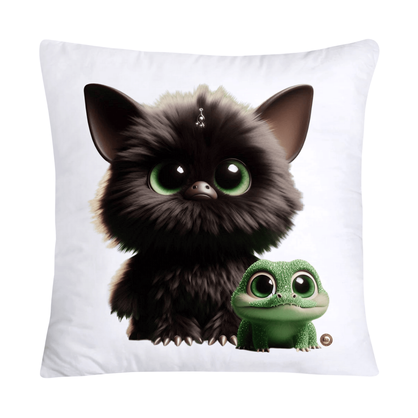 Furry Cajun Swamp Monster and His Pet Gator Pillow Covers-764