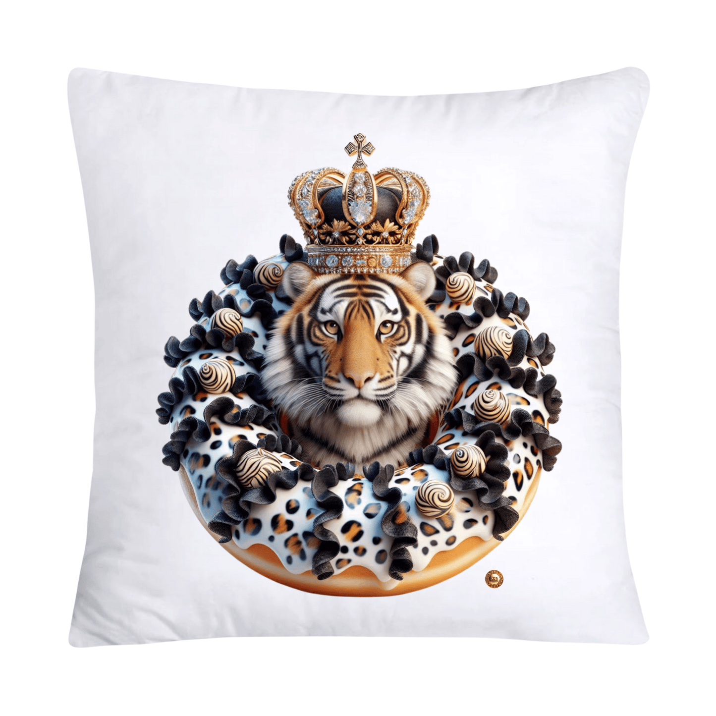 Wild Royal Animal Print Donut Pillow Covers-1981