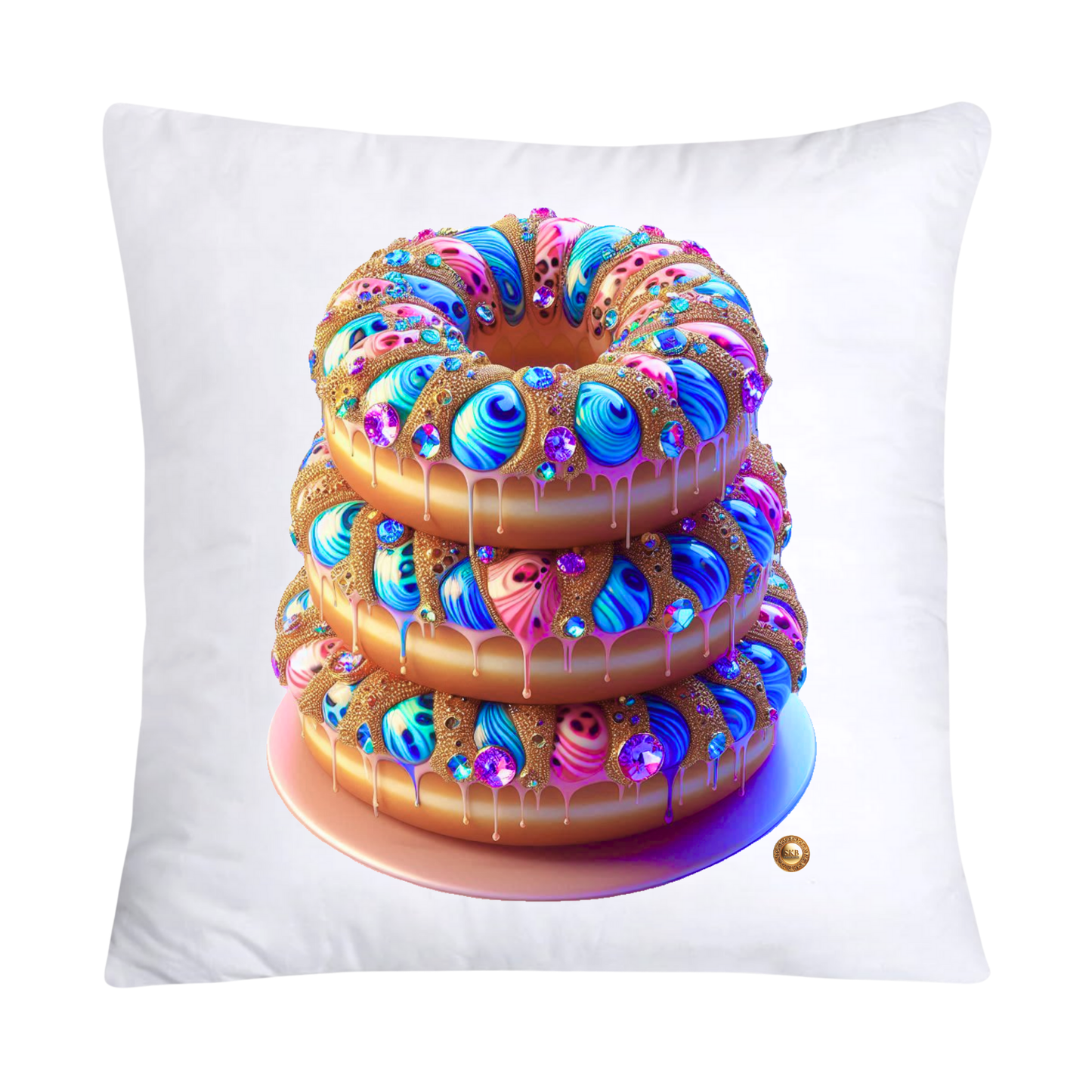 Wild Animal Print Donut Pillow Covers-2605